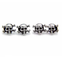 sparta high quality metal skull dress suit buttons make old mens 4 pieces small buttons free shipping metal buttons