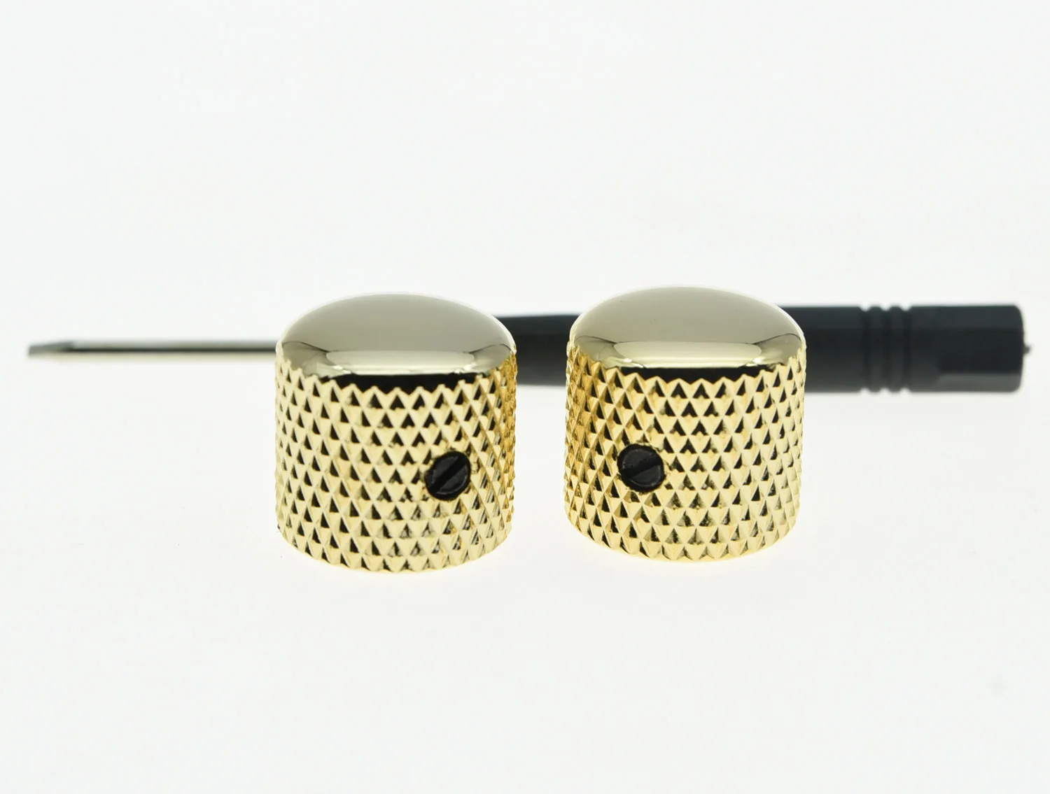 KAISH 2 шт. набор винтов золотые металлические купольные ручки для гитары