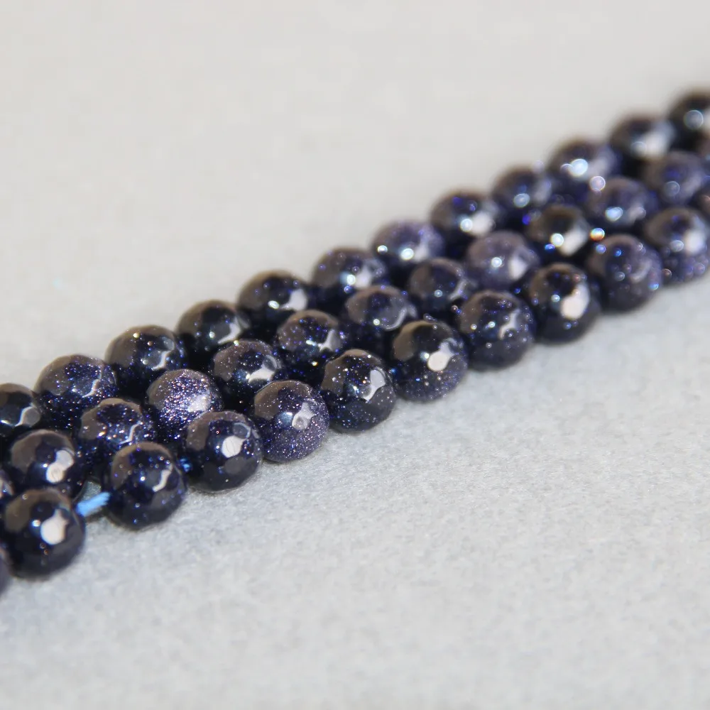 Аксессуары 8 мм голубой песчаник кристалл полуготовые камни шарики подарки