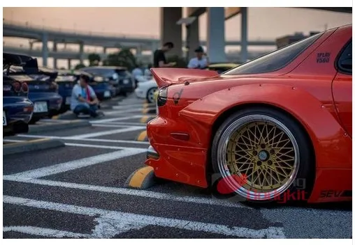 CF автозапчасти применяются для 1992 1997 RX7 FD3S Rocket Bunny V2 Стиль заднее крыло (пара)