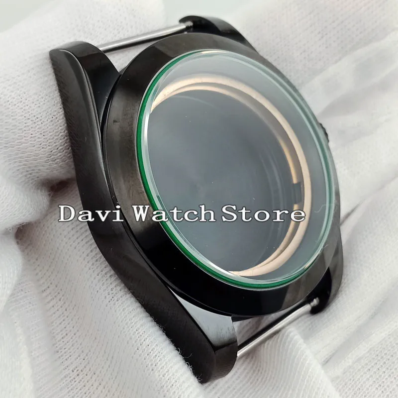 40 мм черный простой чехол для часов Fit ETA 2836, DG 2813/3804 Miyota 8205/8215 movement P900