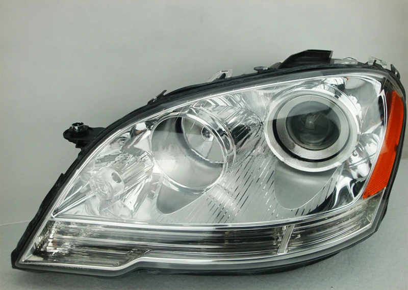 Для Mercedes-Benz W164 ML280 ML320 ML350 светодиодный головной свет фар 2009 2010 2011 год с желтым отражателем