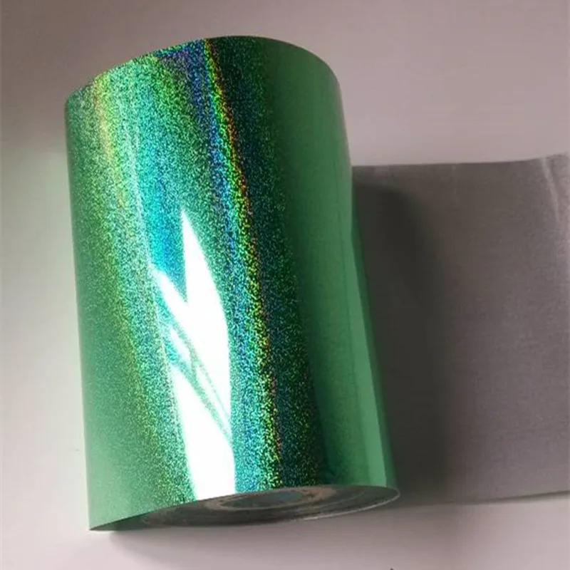 4rolls/lot Holographic foil green quicksand pattern hot stamping foil hot press on paper or plastic 16cm x 120m