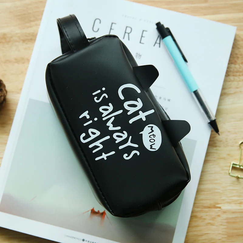 Пенал для кошек с животными большая емкость сумка ручек коробки школьные