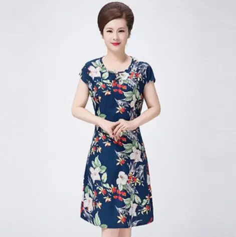 Vestido de festa,, хлопковое украинское платье для женщин, новинка, летнее женское платье, Ретро стиль, круглый вырез, короткий рукав - Цвет: No. 31