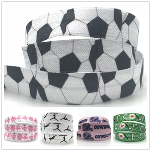 10 ярдовлот Футбол для гимнастики, балета, с принтом с отложным голенищем и штаны с эластичным поясом-резинкой 16 мм Гольф спортивные враг лямки для нарисованной длинноволосой девочкой, галстуком-бабочкой браслет