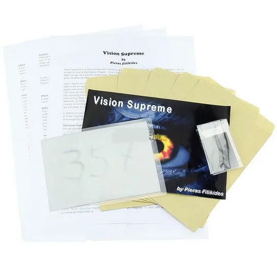 

Vision Supreme by Pieras F (Close up magic version) - Mentalism Magic trick,Illusions,Stage Magic Props,Fun,Gadget,Joke