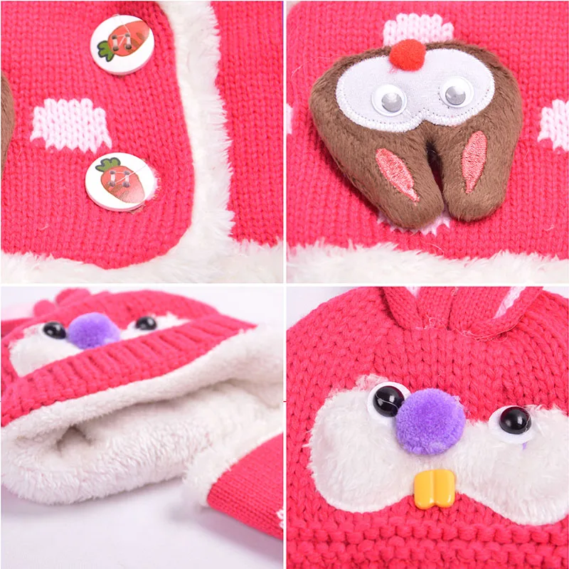 Шапка и шарф Детские 2 шт./компл. вязаные плотные | Детская одежда обувь