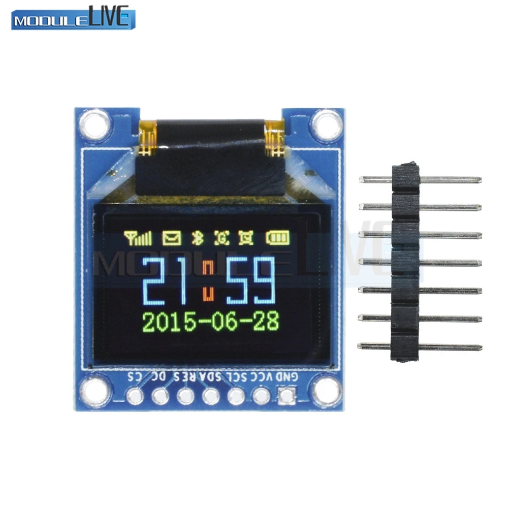 0,95 дюймов 0,9" SPI полный цветной oled-дисплей DIY модуль 96x64 lcd для Arduino SSD1306 Драйвер IC Высокое качество