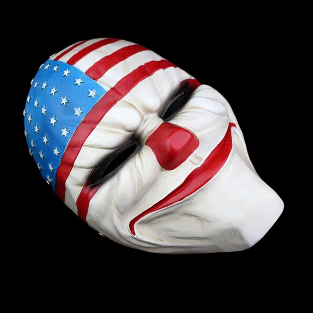 Высококачественная резиновая маска по мотивам фильма Payday 2 Далласа из смолы флаг