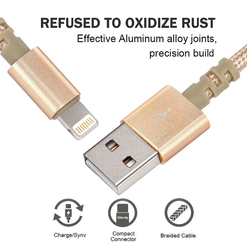ESuky 2.4A кабель для быстрой зарядки для iPhone Xs max Xr X 8 7 6 Plus 6s 5s Plus iPad мини-usb-кабели зарядное устройство для мобильного телефона