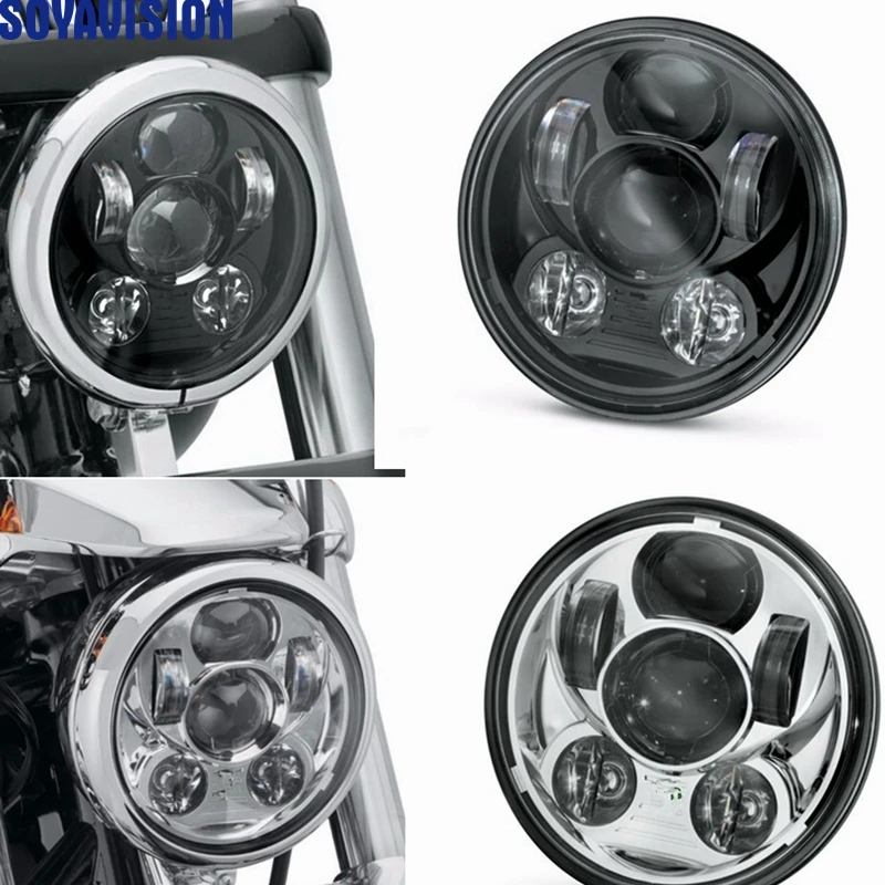 Для Harley 5 3/4 дюйма Светодиодный налобный фонарь для Street 500 XG750 FXDB FXDF 2016 Sportster 1200 Iron
