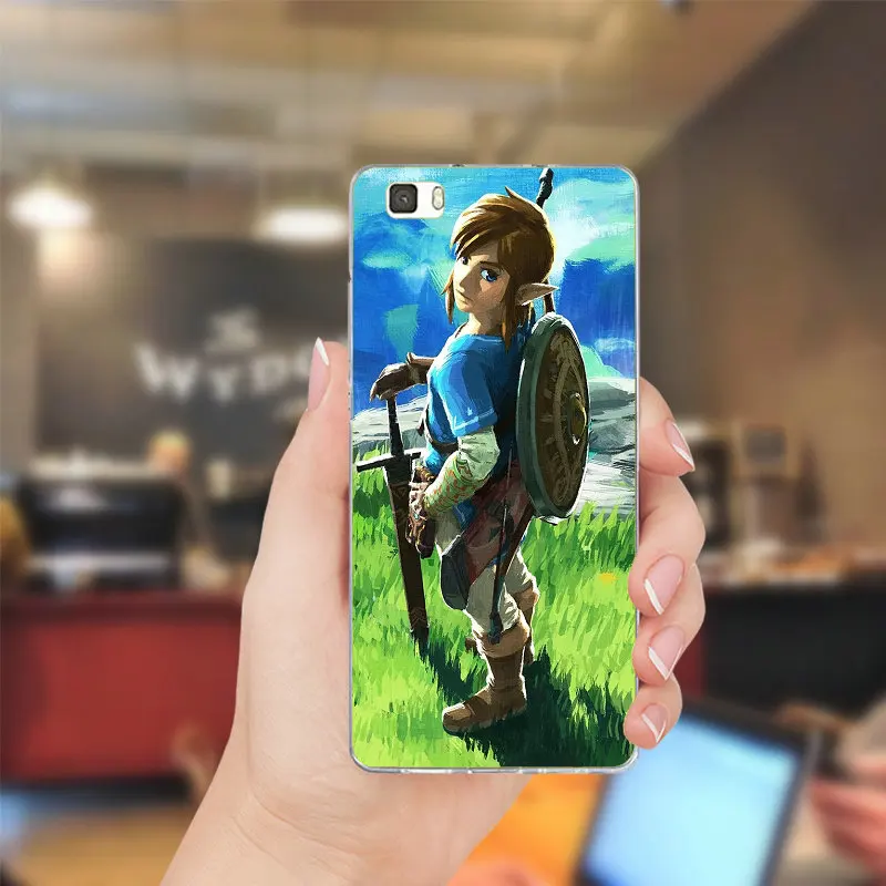 Дыхание Дикого Sheikah для huawei P8 P9 P10 Lite Коврики 10 Pro Y3 Y5 Y6 II Y7 Honor 6X 7X 9 плюс мягкая TPU