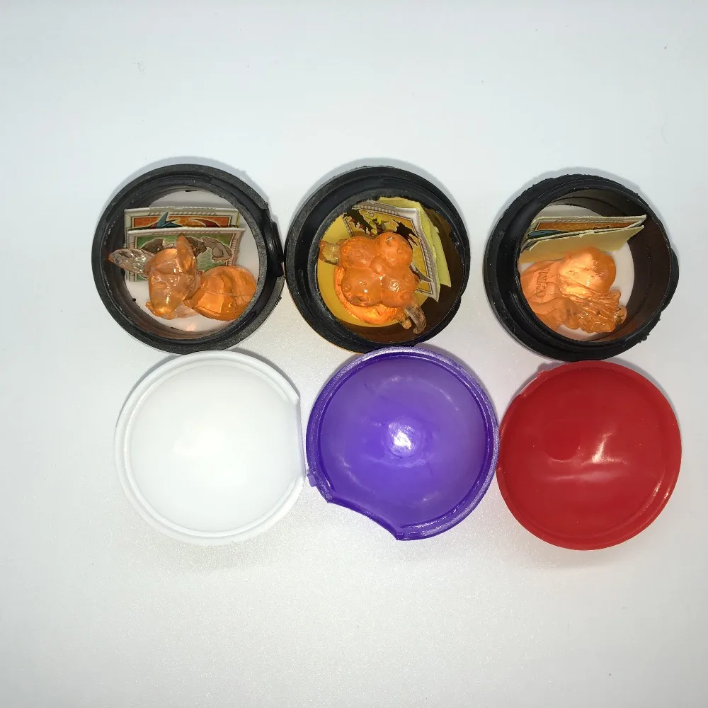 36 шт./лот многоцветный/красный PokeBall питомец с кристаллами pokebolas Poke фигурка Pokeball Pikachu рисунок наклейки игра мяч игрушка