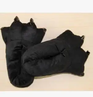 shoes Зима животных комбинезоны мультфильм коричневая обезяна унисекс для взрослых пижамы наборы ухода за кожей фланелевые костюм Винни - Цвет: shoes