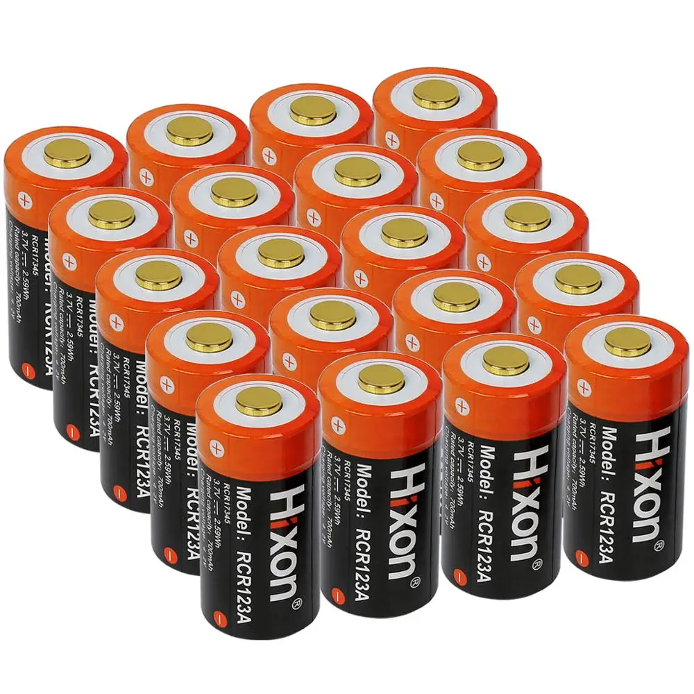 20 шт UL сертифицированный 700mAh 3 7 V RCR123A (CR123A перезаряжаемый) PCB защищенные батареи