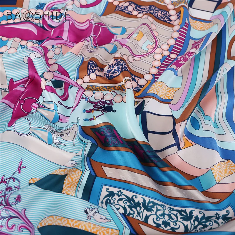 Шарф женский из 100% шелка модный модный|floral scarf|brand scarf womenfashion women |