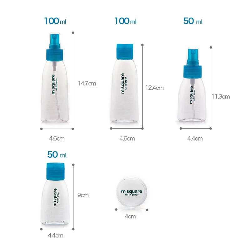 Квадратные аксессуары для путешествий флакон духов многоразовая пустая бутылка