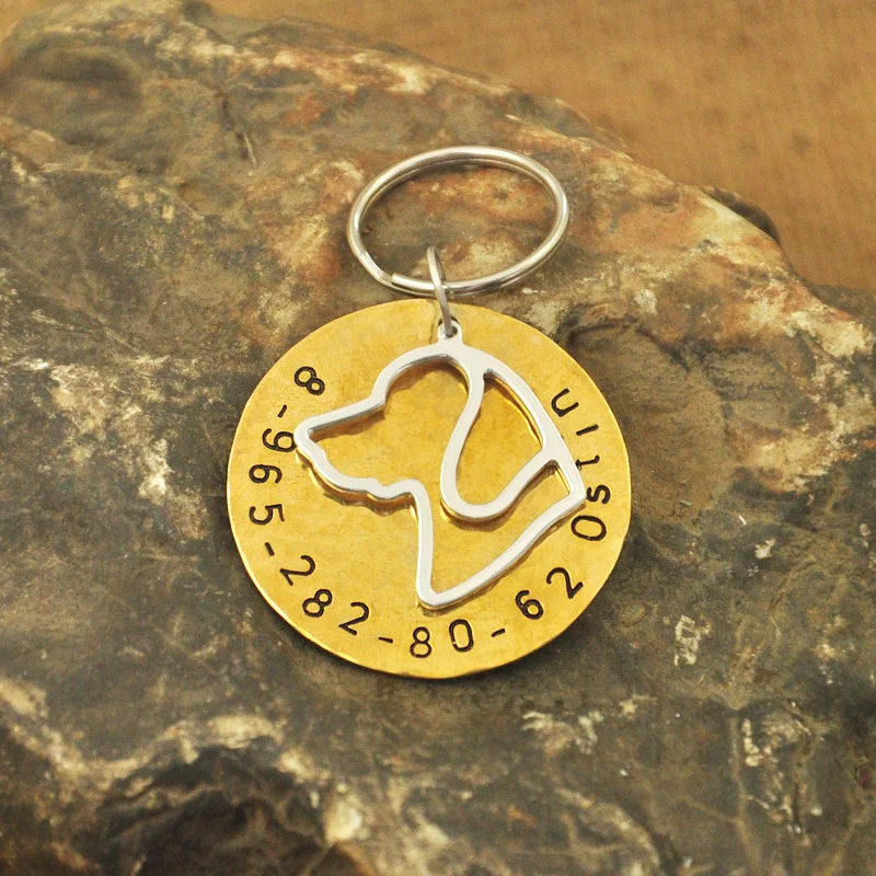 

Migro Beagle dog tag, Identification Tag pet tag, Copper Dog Tag