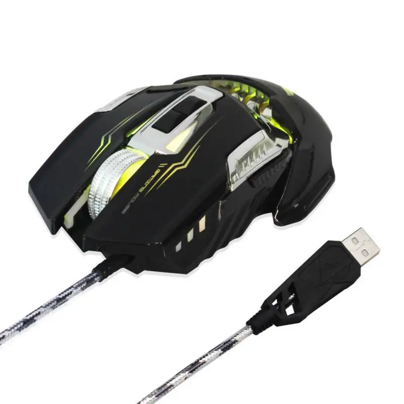 USB Wired Gaming Mouse 6 Buttons Optical Adjustable DPI Computer Gamer Mice For PC Desk | Компьютеры и офис