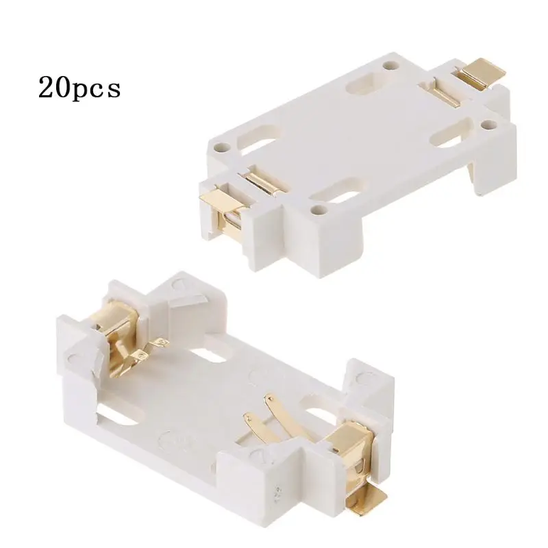 20шт белый корпус CR2032 SMD Кнопка держатель сотового телефона разъем для батареи