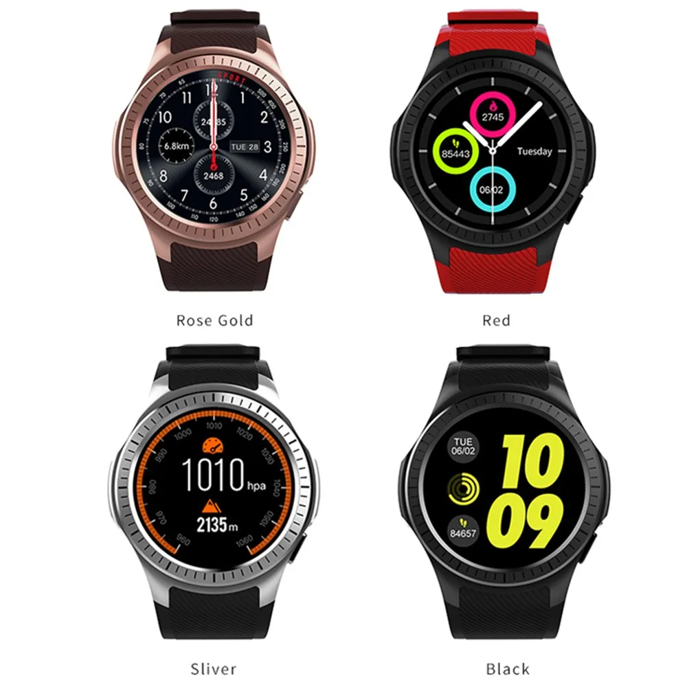 Microwear L1 Smartwatch телефон 1,3 ''спортивные Смарт-часы Android iOS MTK2503 частота сердечных сокращений 2G Wifi Bluetooth Камера вызова TF карта gps