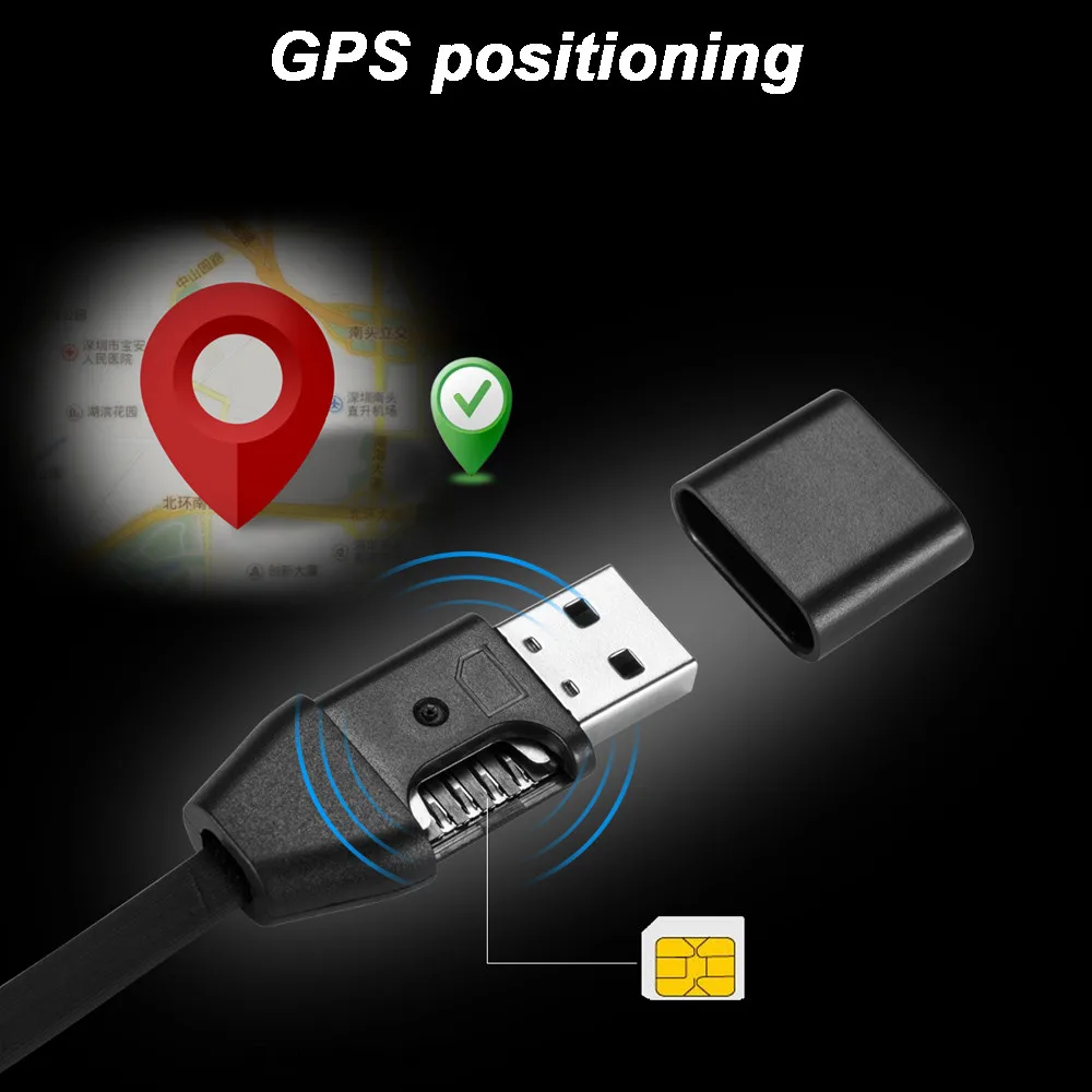 Франшиза GPS Excelvan Кабель зарядного устройства микро-usb локатор голосовое