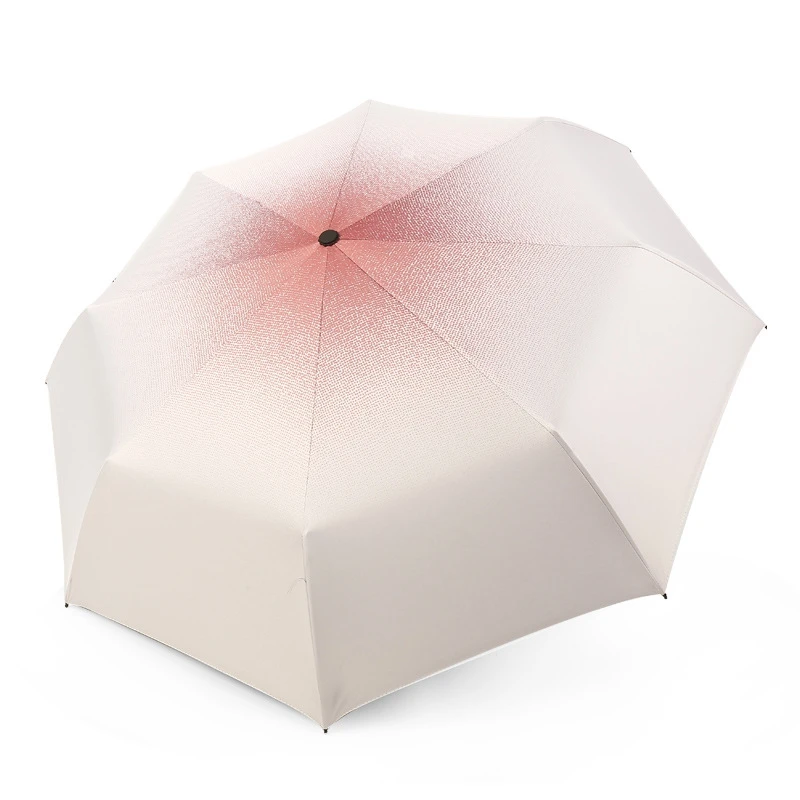 Мини зонтик градиентного цвета Ветрозащитный складной двойной от дождя женский