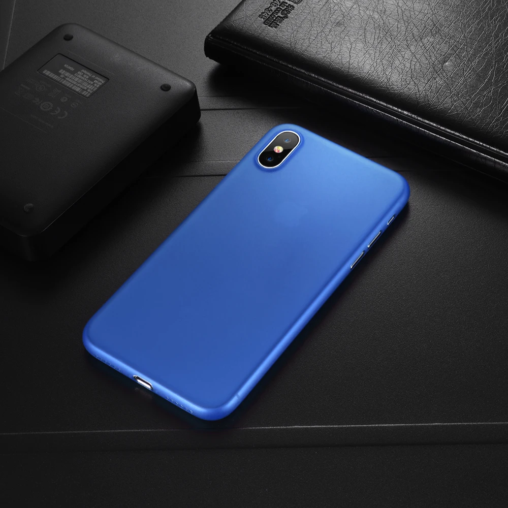 For iPhone X Case 0.3mm Ultra Thin Slim Matte Soft 10 7 8 Plus Flexible PP Durable High Quality Mat PC Cover |
