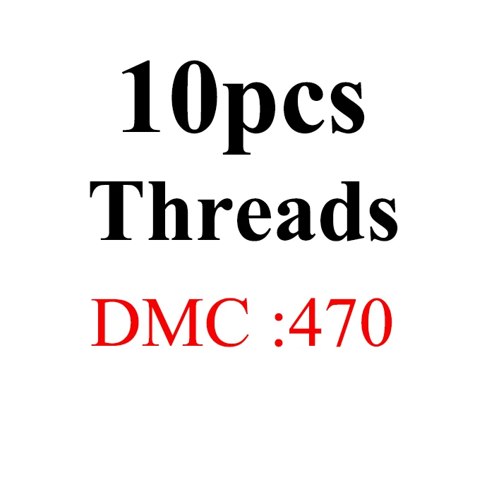 10pcs-DMC470 JOY SUNDAY, DMC434-523 нить для вышивания крестиком 10 шт. 1,2 м Набор для вышивания крестиком для рукоделия шитье, моток пряжи ремесло - Цвет: 10pcs-DMC470