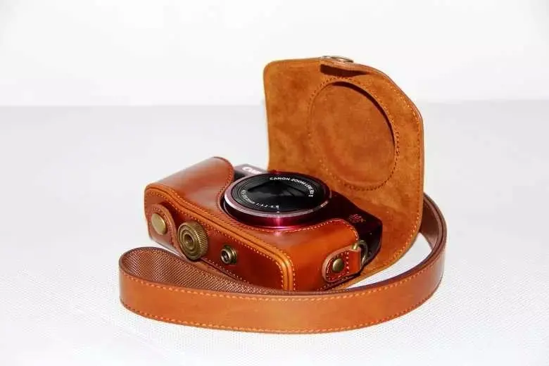 Чехол из искусственной кожи для камеры Canon SX720 SX700 HS SX710 SX700HS SX710HS с плечевым ремнем |