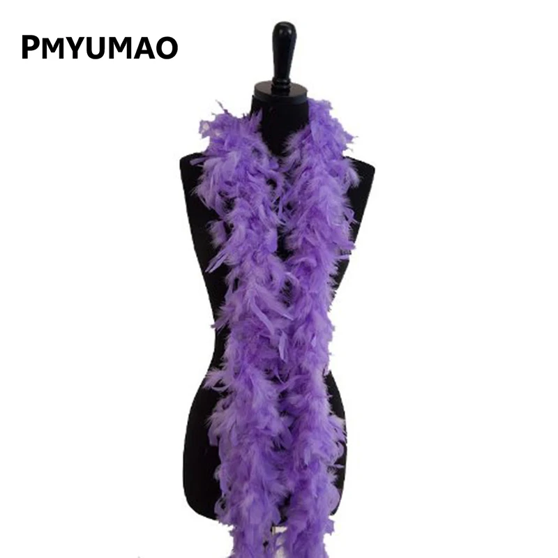 1 шт. Рождественские декоративные фиолетовые Перья Марабу шарф шлейф боа одежда