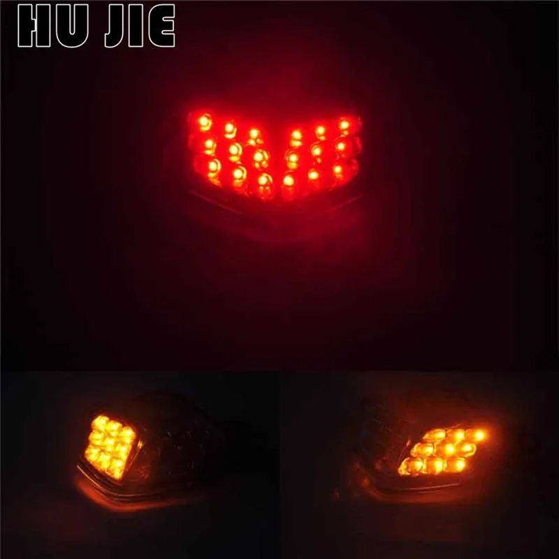 

Motorcycle Brake Turn Signal Tail Light LED For Kawasaki Z750 Z1000 2007-2009 ZX-6R/636 2009-2012 10 11