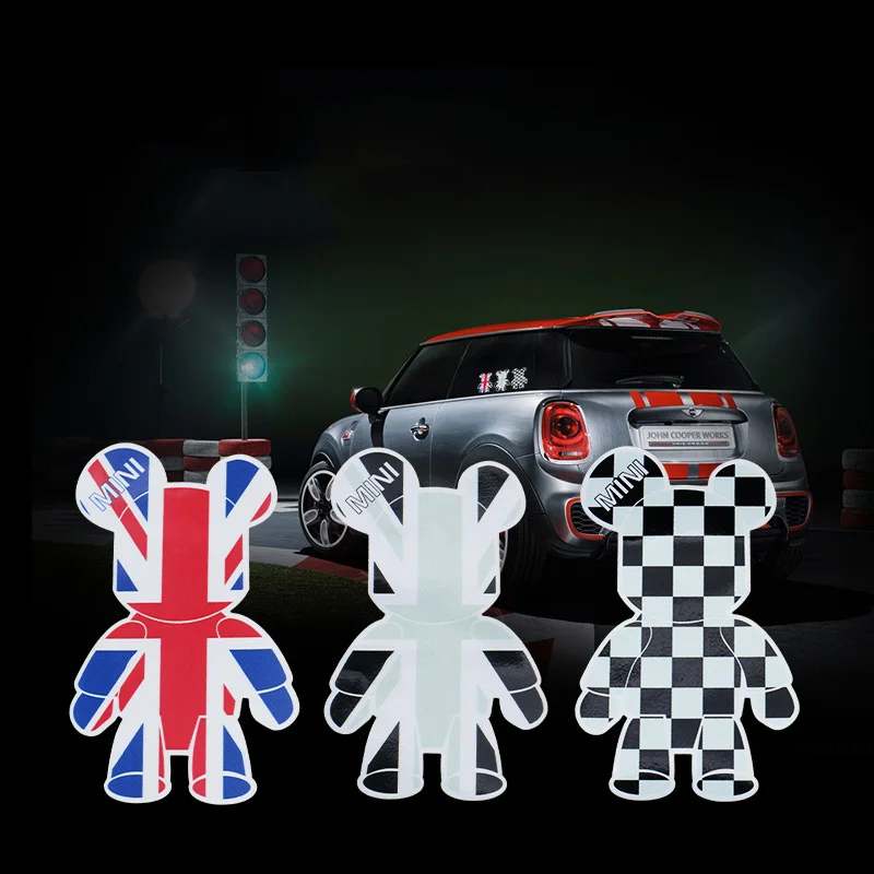 Наклейка на окно автомобиля с мрачным медведем Union Jack наклейка корпус для Mini Cooper