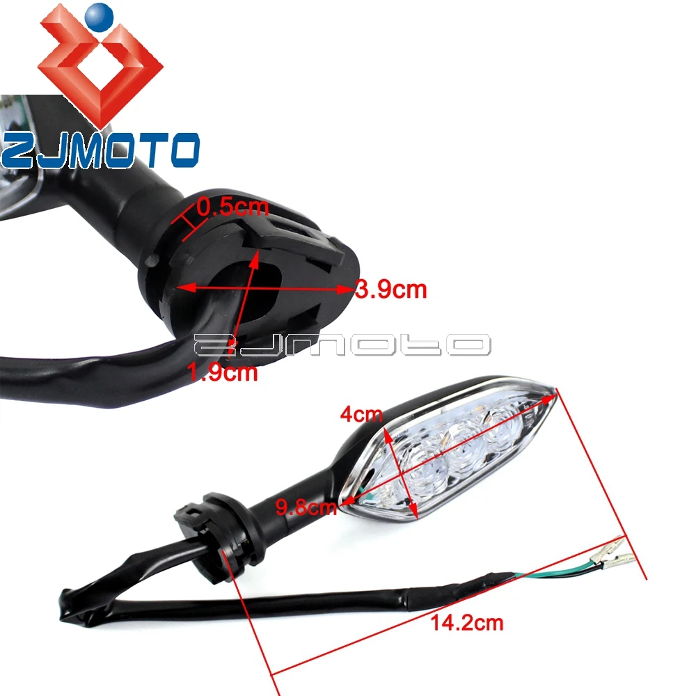 Мотоцикл светодиодные сигнальные огни для Yamaha MT-25 MT03 MT 07 TRACER MT-09 Янтарный световой