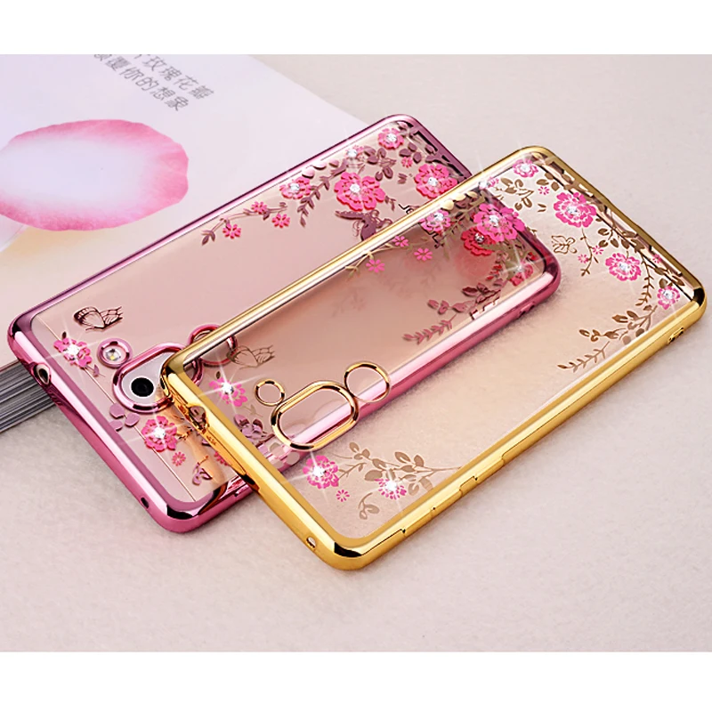 Роскошный силиконовый чехол из ТПУ с бриллиантами для телефона huawei honor 6x gr5 2017 mate 9