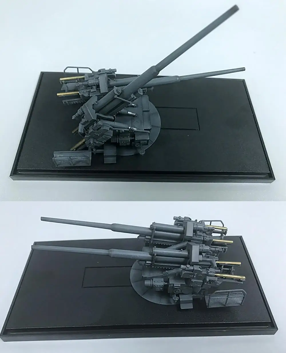 WWII German FLAK40 128 мм ZWILLINGSFLAK 1945 1/72 Готовая модель зенитная пушка| |