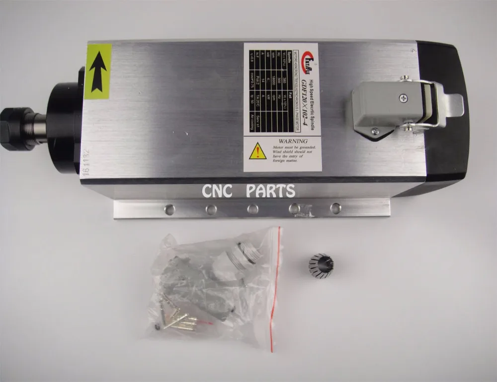 

4KW square ER20 AC220V air CNC milling spindle