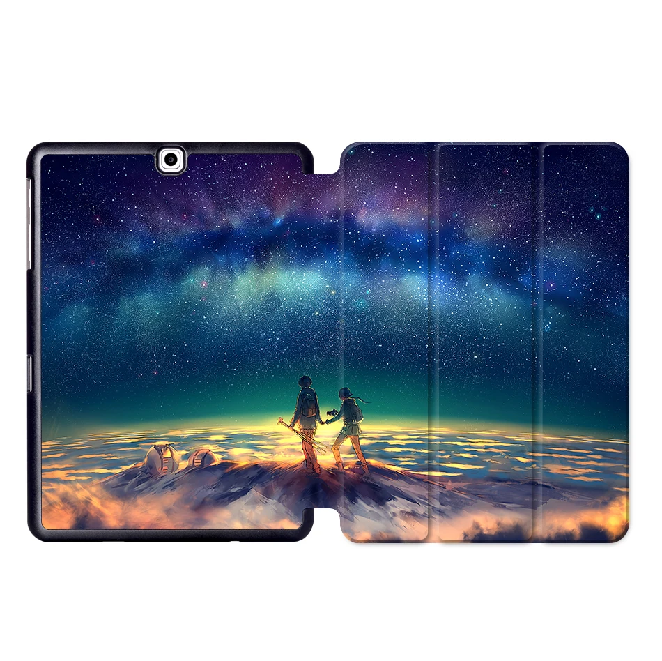 SS02 MTT чехол с рисунком аниме для samsung Galaxy Tab S2 9,7 ''чехол SM-T810 T813 T815 T819 из искусственной кожи трехслойный смарт-чехол флип-чехол для планшета - Цвет: SS02
