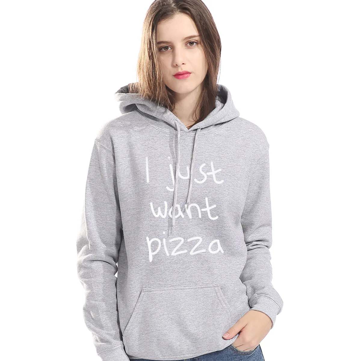 Весенняя женская одежда 2019 зимнее пальто I Just Want пицца спортивная Kawaii