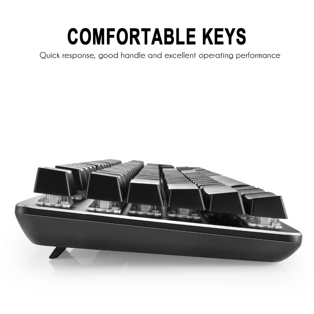 Combaterwing 104 ключей Механическая игровая клавиатура Проводная порошковой USB