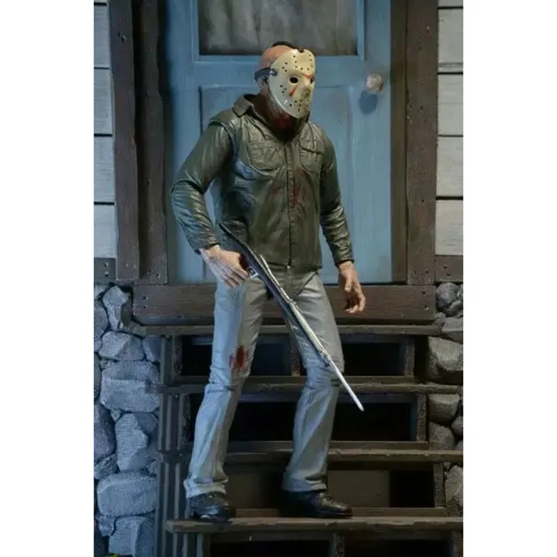 Anime 1/8th Scale Friday The 13th Final Chapter Deluxe Ver. Jason Voorhees Action PVC Figure Toy 18CM | Игрушки и хобби