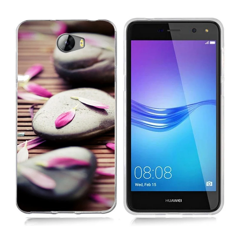 Чехол для Huawei Y5 ii Y5ii чехол/5A LYO-L21/Y6 II компактный ТПУ цветной мягкий чехол с