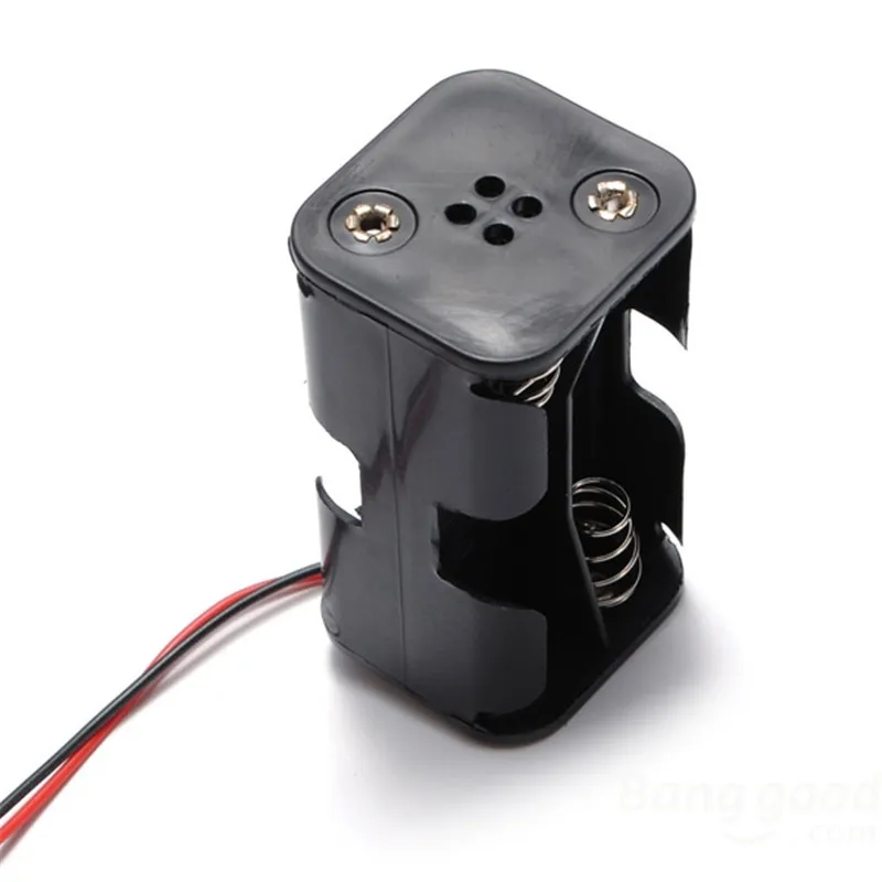 Горячий Новый батарейный блок приемника держатель Чехол 4 AA RC модель 6v Servo вилка |