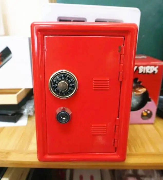 red Креативная Безопасная электронная копилка мини Банкомат копилка пароль Цифровые Монеты денежный депозит cofre детский подарок на год - Цвет: red