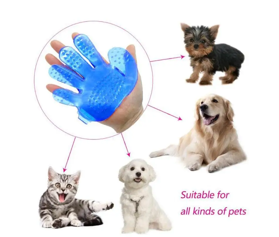 Antscope Pet перчатка пальцы ладонь специальный пластиковый ручной душ Чистящая Щетка