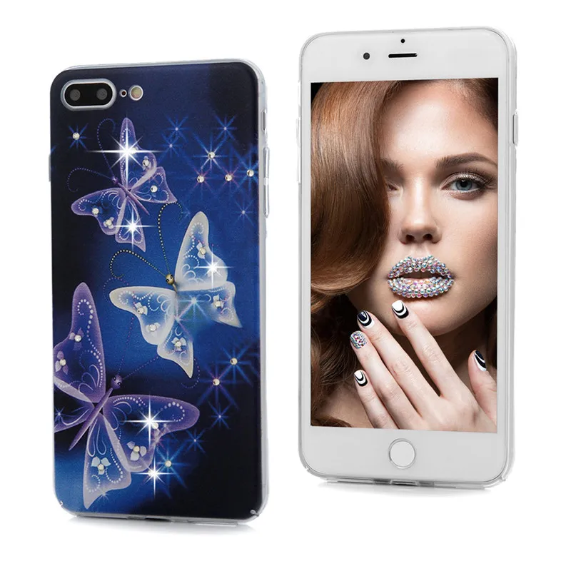 Роскошный чехол со стразами и блестками для Apple iPhone 7 Plus 5 &quotс принтом 3D Bling