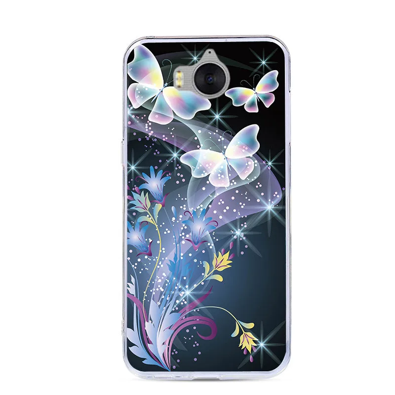Чехол для телефона J &amp R Flower Plants Huawei Y6 2017 силиконовый мягкий чехол Y5 Nova Young/Honor 6 Play/Y5