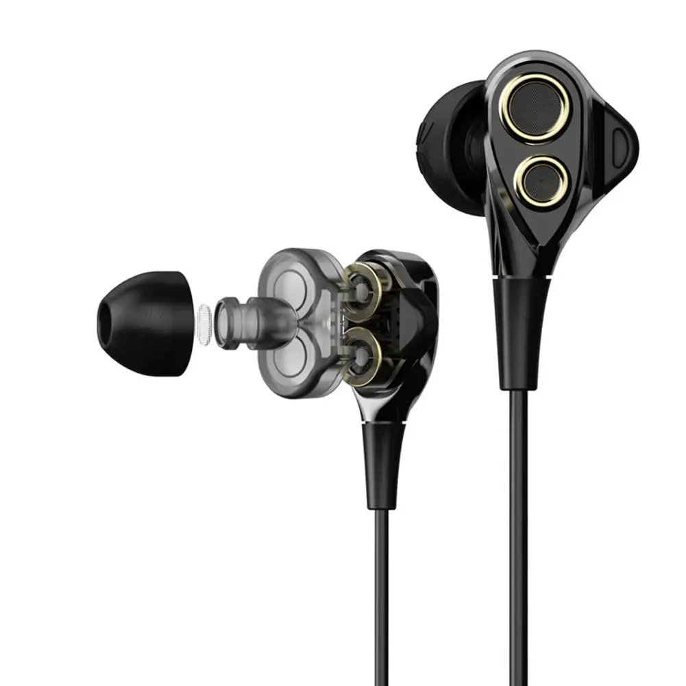 Портативный оригинальные наушники Гибридный HiFi стерео Bass Музыка-вкладыши