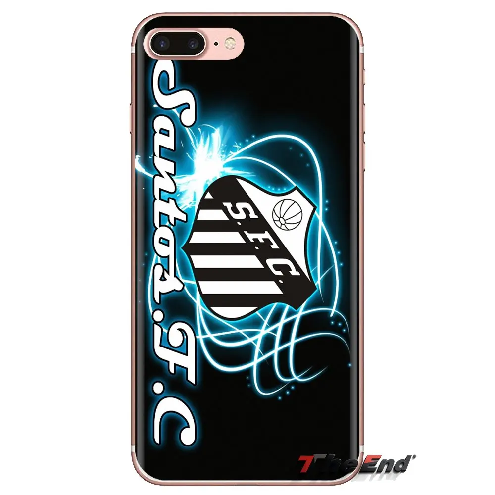 TPU Bag Case Football Club Santos FC Soccer Logo For Huawei G7 G8 P7 P8 P9 P10 P20 P30 Lite Mini Pro P Smart Plus 2017 2018 2019 |